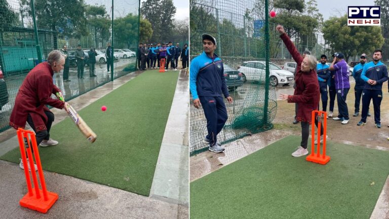 ब्रिटिश उप उच्चायुक्त ने चंडीगढ़ में दिव्यांग क्रिकेटरों के साथ खेला क्रिकेट | ActionPunjab
