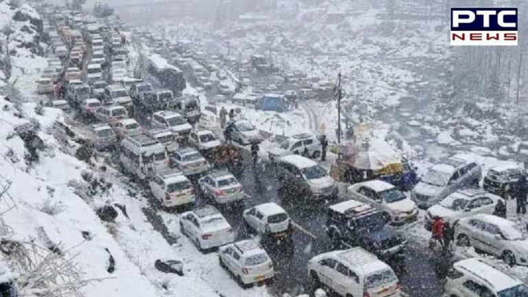 हिमाचल में बर्फबारी से 5 नेशनल हाईवे समेत 475 सड़के हुईं बंद | Action Punjab