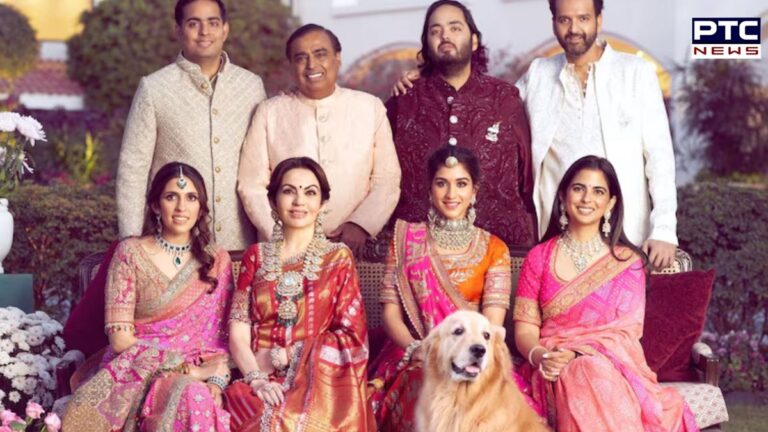 Nita and Mukesh Ambani’s lavish Jamnagar celebration concludes with glamorous family pic | ActionPunjab