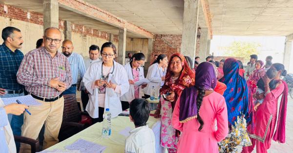 ਦੂਸ਼ਿਤ ਪਾਣੀ ਕਰਕੇ ਫੈਲੀ ਬਿਮਾਰੀ ਤੋਂ ਬਚਾਅ ਲਈ ਲਗਾਇਆ ਮੈਡੀਕਲ ਕੈਂਪ