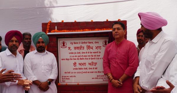 ਕੈਬਨਿਟ ਮੰਤਰੀ ਅਮਨ ਅਰੋੜਾ ਵੱਲੋਂ ਦੂਜੇ ਦਿਨ ਵੀ ਸੁਨਾਮ ਹਲਕੇ ਦੇ ਪਿੰਡਾਂ ‘ਚ 20.32 ਕਰੋੜ ਰੁਪਏ ਦੇ ਵਿਕਾਸ ਪ੍ਰਾਜੈਕਟਾਂ ਦੀ ਸ਼ੁਰੂਆਤ