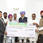 ਟਰਾਂਸਪੋਰਟ ਮੰਤਰੀ ਹਰਪਾਲ ਚੀਮਾ ਵੱਲੋਂ ਮ੍ਰਿਤਕ ਪੀ.ਆਰ.ਟੀ.ਸੀ. ਕੰਡਕਟਰ ਦੇ ਪਰਿਵਾਰ ਨੂੰ 40 ਲੱਖ ਰੁਪਏ ਦਾ ਬੀਮਾ ਚੈੱਕ ਭੇਟ