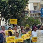 ਆਮ ਆਦਮੀ ਪਾਰਟੀ ਵੱਲੋਂ ਪੈਟਰੋਲ-ਡੀਜ਼ਲ ਦੀਆਂ ਕੀਮਤਾਂ ’ਚ ਵਾਧੇ ਖਿਲਾਫ਼ ਵਿਸ਼ਾਲ ਰੋਸ ਪ੍ਰਦਰਸ਼ਨ
