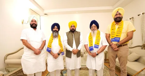 ਸਾਬਕਾ ਰਾਜ ਸਭਾ ਮੈਂਬਰ ਰਾਜਮਹਿੰਦਰ ਸਿੰਘ ਮਜੀਠਾ ਸਾਥੀਆਂ ਸਮੇਤ 'ਆਪ' ਵਿੱਚ ਹੋਏ ਸ਼ਾਮਲ