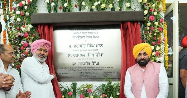 ਮੁੱਖ ਮੰਤਰੀ ਭਗਵੰਤ ਸਿੰਘ ਮਾਨ ਨੇ ਅਤਿ-ਆਧੁਨਿਕ ਕਮਿਊਨਿਟੀ ਹੈਲਥ ਸੈਂਟਰ ਲੋਕਾਂ ਨੂੰ ਕੀਤਾ ਸਮਰਪਿਤ, ਸੰਗਰੂਰ ਦੇ 85 ਪਿੰਡ ਨੂੰ ਮਿਲੇਗਾ ਲਾਭ