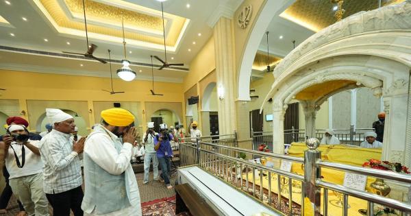 ਸ਼ੁਕਰਾਨਾ ਯਾਤਰਾ ਦੌਰਾਨ ਮੁੱਖ ਮੰਤਰੀ ਭਗਵੰਤ ਸਿੰਘ ਮਾਨ ਨੇ ਗੁਰਦੁਆਰਾ ਮਸਤੂਆਣਾ ਸਾਹਿਬ ਵਿਖੇ ਮੱਥਾ ਟੇਕਿਆ