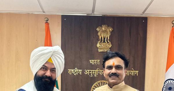 ਜਨਗਣਨਾ 2027 ਲਈ ਤਿਆਰ ਫ਼ਾਰਮ ਵਿਚ ਅਨੂਸੂਚਿਤ ਜਾਤੀਆਂ ਦੇ ਲੋਕਾਂ ਲਈ ਮਨਾਹੀ ਵਾਲੇ ਸ਼ਬਦ ਵਰਤਣ ਦੇ ਮਾਮਲੇ ਵਿਚ ਜਸਵੀਰ ਸਿੰਘ ਗੜ੍ਹੀ ਵਲੋਂ ਰਾਸ਼ਟਰੀ ਅਨੁਸੂਚਿਤ ਜਾਤੀਆਂ ਕਮਿਸ਼ਨ ਦੇ ਚੇਅਰਮੈਨ ਨਾਲ ਮੁਲਾਕਾਤ